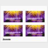 メリーペティボーンプール感動的引用文"脳" 長方形シール (シート)