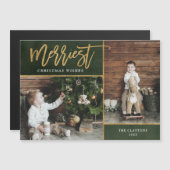 メリーホイル2フォト磁気クリスマスカード (正面/裏面)