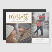 メリーホイル2フォト磁気クリスマスカード (正面/裏面)