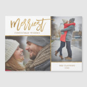 メリーホイル2フォト磁気クリスマスカード (正面)