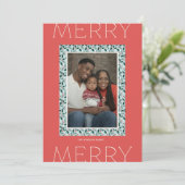 メリーホリーデイズ ホリデー フォト カード（赤） シーズンカード (スタンド正面)