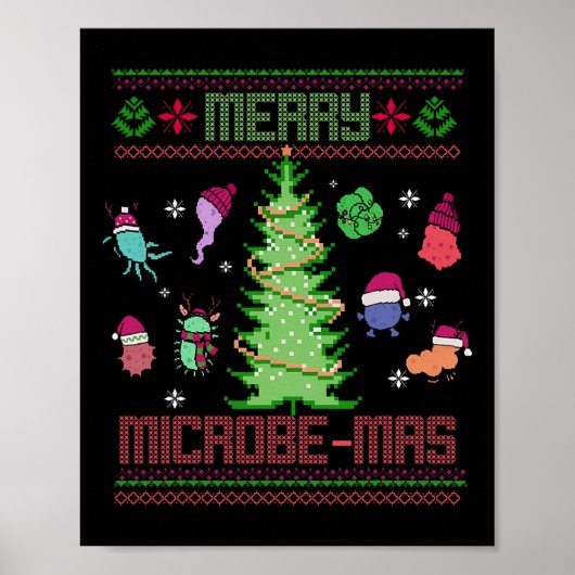 メリーマイクロビームス微生物学者クリスマス ポスター (正面)
