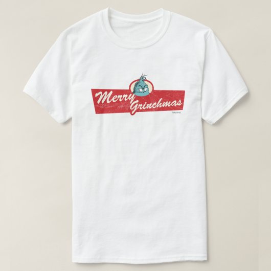 メリーマスは嫌だ グリンチの引用 Tシャツ (デザイン正面)