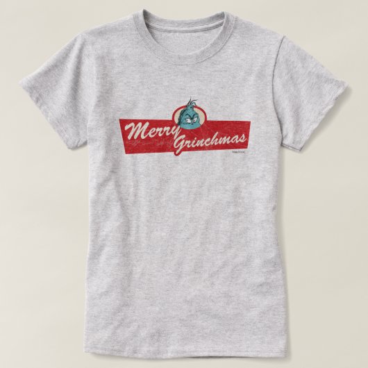 メリーマスは嫌だ グリンチの引用 Tシャツ (デザイン正面)