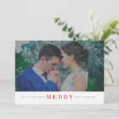 メリーミニマルクリスマスの写真カード シーズンカード (スタンド正面)