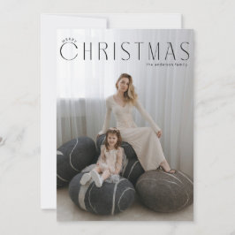 メリーミニマルクリスマスポートレート シーズンカード