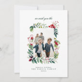 メリーミニマルスオーガニック・クリスマス・スターリース写真 シーズンカード (正面)