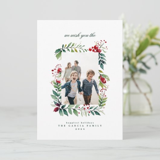 メリーミニマルスオーガニック・クリスマス・スターリース写真 シーズンカード (スタンド正面)