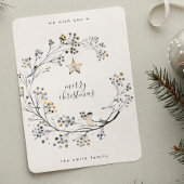 メリーミニマルスオーガニック・クリスマス・スターリース写真 シーズンカード