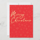 メリーミニマルスクリスマスフラットホリデーカード シーズンカード (正面)