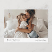 メリーミニマルズのクリスマスと写真のクリスマス ポストカード (正面)