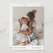 メリーミニマルズのクリスマスと写真のクリスマス 招待状 (正面)