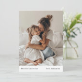 メリーミニマルズのクリスマスと写真のクリスマス 招待状 (スタンド正面)