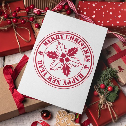 メリーミニマルモダンクリスマス葉書 ポストカード