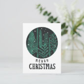 メリーミニマルモダンクリスマス ポストカード (スタンド正面)