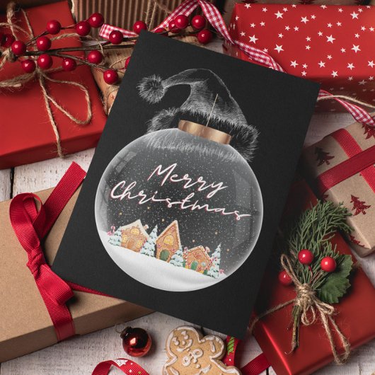 メリーミニマルモダンクリスマス ポストカード