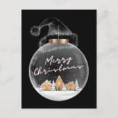 メリーミニマルモダンクリスマス ポストカード (正面)