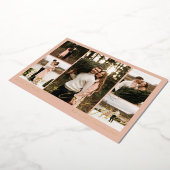 メリーミニマルリー5枚のコラージュ 箔シーズンカード (回転した状態)