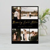 メリーミニマルリー5枚のコラージュ 箔シーズンカード (立ち正面)