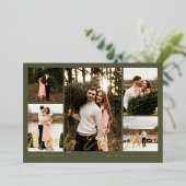 メリーミニマルリー5枚のコラージュ 箔シーズンカード (立ち正面)