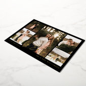 メリーミニマルリー5枚のコラージュ 箔シーズンカード (回転した状態)