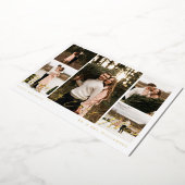 メリーミニマルリー5枚のコラージュ 箔シーズンカード (回転した状態)