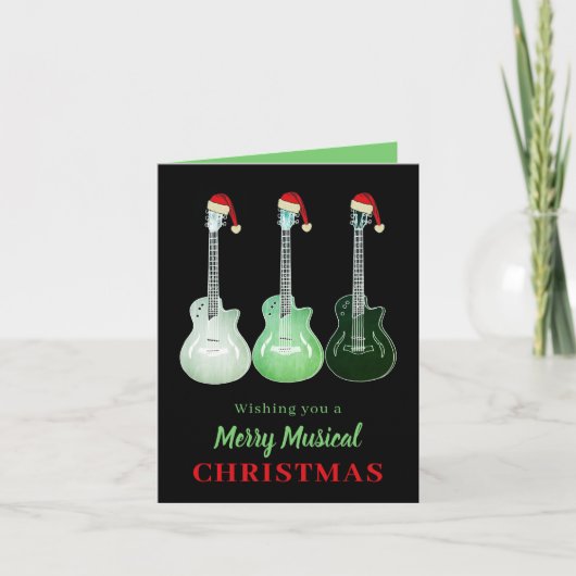 メリーミュージカルロックアンドロールクリスマスギター シーズンカード (正面)