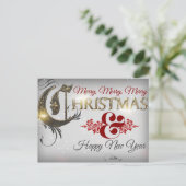 メリーメリークリスマスと新年おめでとう シーズンポストカード (スタンド正面)