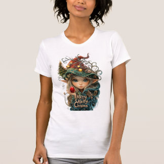 メリーメリークリスマスの女のシャツ Tシャツ