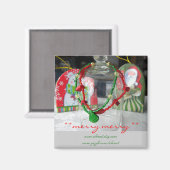 メリーメリークリスマス磁石 マグネット (正面/裏面)