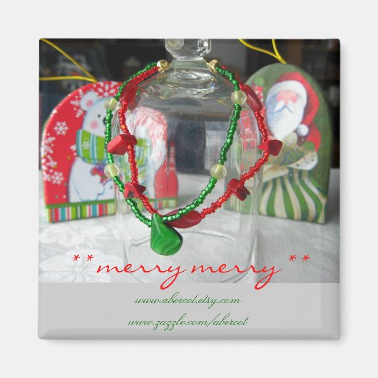 メリーメリークリスマス磁石 マグネット (正面)