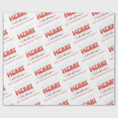 メリーメリーメリークリスマスの家族の名前 ラッピングペーパー (フラット)