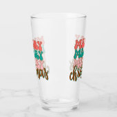 メリーメリーメリークリスマスタイポグラフィ タンブラーグラス (左)