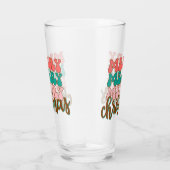 メリーメリーメリークリスマスタイポグラフィ タンブラーグラス (右)