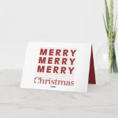 メリーメリーメリークリスマス シーズンカード (裏面)