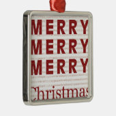 メリーメリーメリークリスマス メタルオーナメント (右)