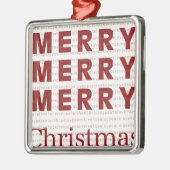 メリーメリーメリークリスマス メタルオーナメント (左)