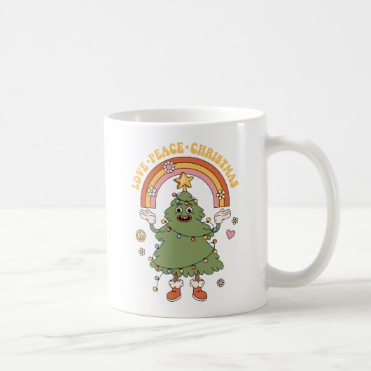 メリーメリーメリークリスマス – 溝深く明るく コーヒーマグカップ (右)