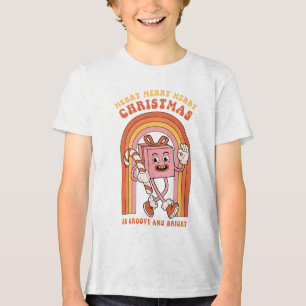 メリーメリーメリークリスマス – 溝深く明るく トライブレンドTシャツ