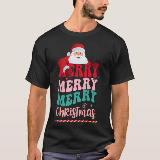 メリーメリーメリークリスマス Tシャツ (正面)