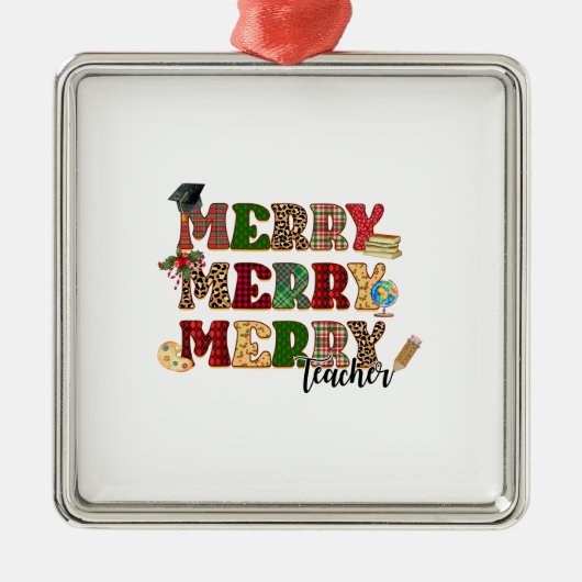 メリーメリーメリー先生 メタルオーナメント (正面)