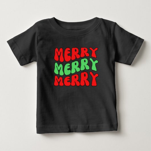 メリーメリーメリー ベビーTシャツ (正面)
