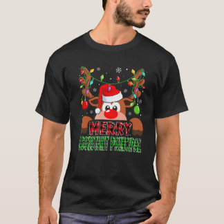 メリーメリー副校長トナカイ・バッファローチェックC Tシャツ