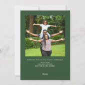 メリーモダンはっきりしたクリスマスの写真 シーズンカード (裏面)