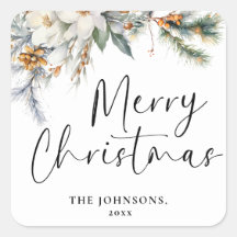 メリーモダンエレガントクリスマスカスタムダークグリーン