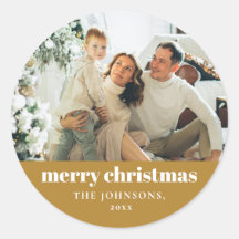 メリーモダンエレガントクリスマスカスタム金ゴールド