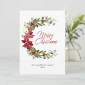 メリーモダンエレガントクリスマスフローラ シーズンカード (スタンド正面)