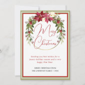 メリーモダンエレガントクリスマスリース シーズンカード (正面)