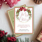 メリーモダンエレガントクリスマスリース シーズンカード