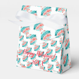 メリーモダンエレガントクリスマス休暇 フェイバーボックス